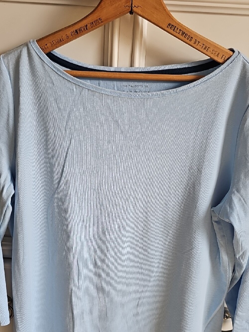 Talbots Sea Salt Boatneck Long Sleeve Tee - Picture 4 of 10